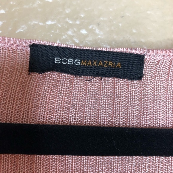 BCBGMaxAzria Silk Knit Dusty Rose Pink Top - Picture 6 of 8